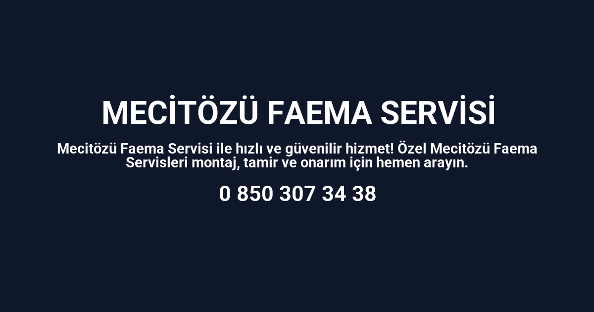 Mecitözü Faema Servisi